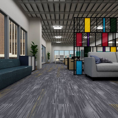 PVC Compatível Comércio Nylon Carpete de Escritório Modular azulejos Carpete Quadrado 50x50 espessura