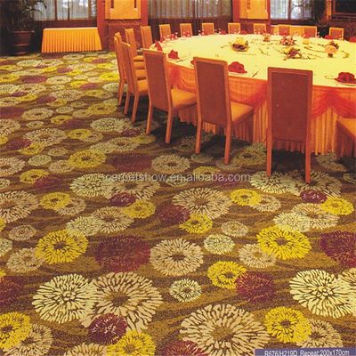 Tapete de cinema Axminster de cor personalizada para o cinema Broadloom Tapete de piso