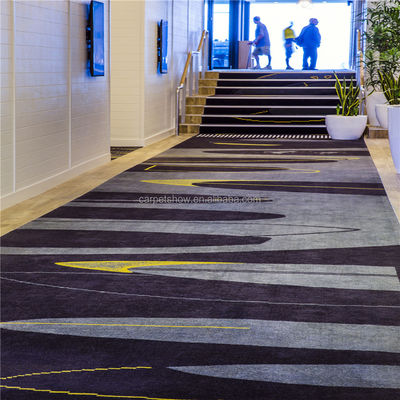 Tapete de cinema Axminster de cor personalizada para o cinema Broadloom Tapete de piso