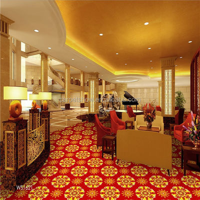 Tapete de cinema Axminster de cor personalizada para o cinema Broadloom Tapete de piso
