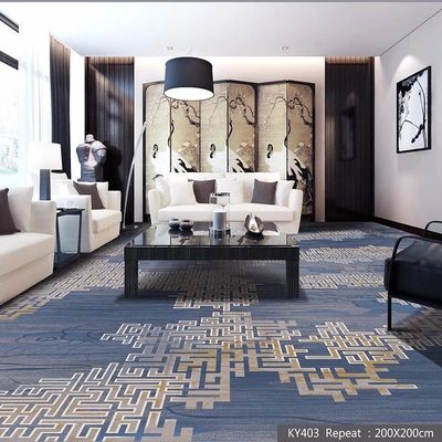 Luxo Hotel 5 estrelas Lobby Corredor Corredor Axminster Tapete com 7 mm de altura de pilha