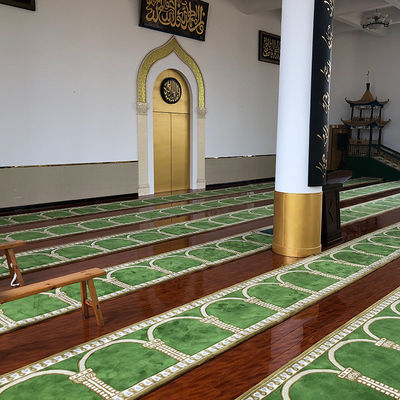 Tapete Axminster fabricado a máquina para mesquita igreja de lã / nylon lavável corredor à prova de fogo