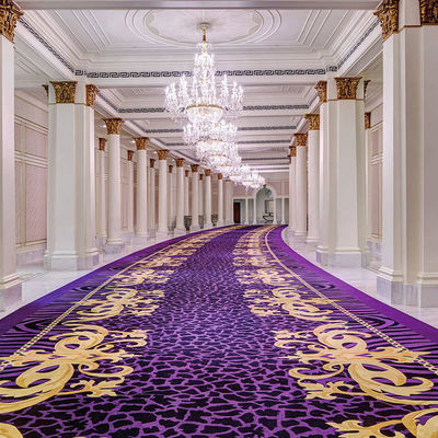Quarto de quarto ou quarto de hotel à prova de fogo lavável Tapetes de corredor largo e largo em cores personalizadas