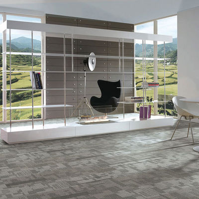 Sala comercial 50 X 50 padrão de textura de nylon moqueta quadrada azulejos de carpete para escritório