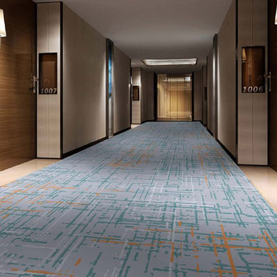 Tapete de hotel Axminster de padrão moderno impresso personalizado para fabricação de parede a parede