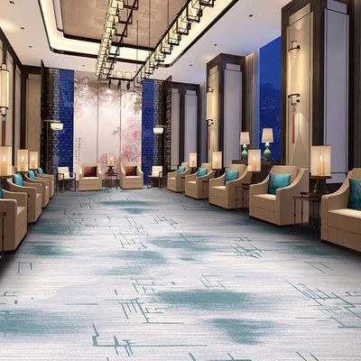 Tapete de hotel Axminster de padrão moderno impresso personalizado para fabricação de parede a parede