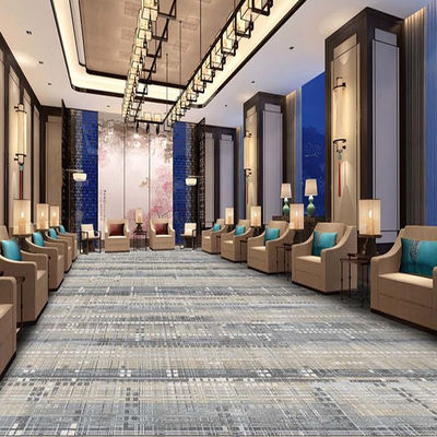 Tapete de hotel Axminster de padrão moderno impresso personalizado para fabricação de parede a parede