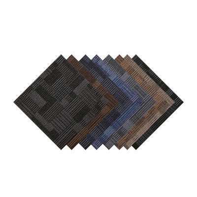 50x50 azulejos de carpete de escritório com padrões impressos em jacquard feitos à mão e design antiderrapante