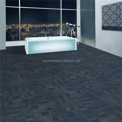 50x50 azulejos de carpete de escritório com padrões impressos em jacquard feitos à mão e design antiderrapante