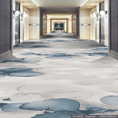 Jute ou PP Backing Nylon Printed Striped Carpet em 36 opções de cores para o corredor do hotel