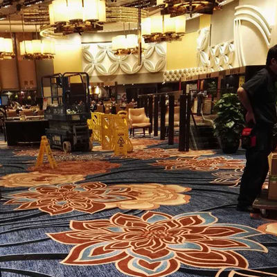 Cor personalizada de lã de luxo Tapete de parede a parede Axminster para 5 estrelas Alfombras Hotel