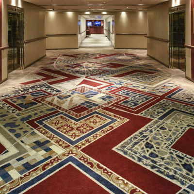 Tapete de poliamida de estilo hotel rolos de tufo macio para interiores / exteriores superior e design