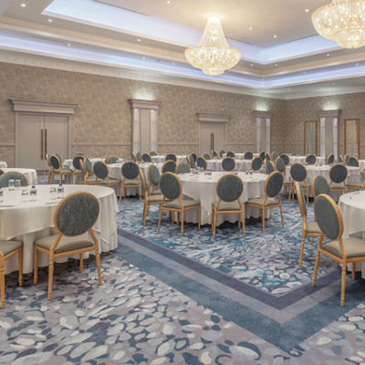 Salões de banquetes Corredor Antibacteriano Hotel 5 estrelas Axminster Tapetes Sala Piso Alfombra