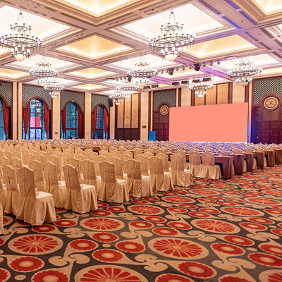 Tapete vermelho Axminster Custom Wool/Nylon/PP Tufted Tapete para quartos de hotel sala de estar