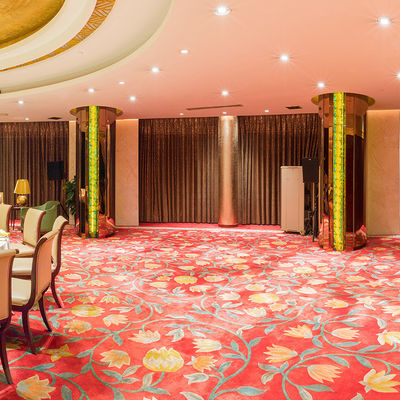 Tapete vermelho Axminster Custom Wool/Nylon/PP Tufted Tapete para quartos de hotel sala de estar