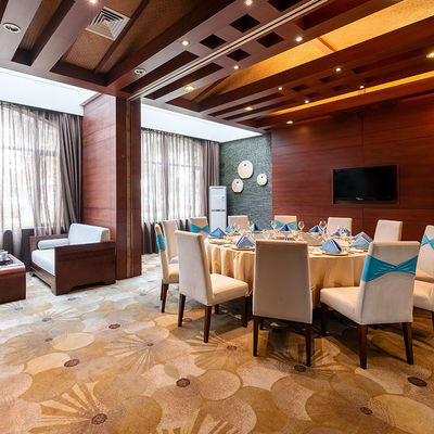 Tapete de hotel de luxo à prova de fogo em nylon roxo para sala de estar