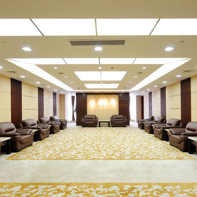 Tapete de hotel de luxo à prova de fogo em nylon roxo para sala de estar