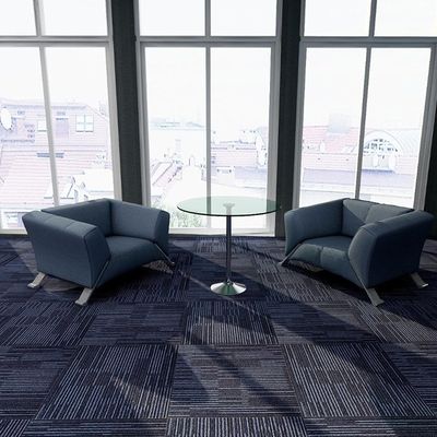500x500 Tapete de hotel com suporte de PVC verde e construção de pilhas de loop