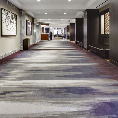 Tapete de piso de corredor de lobby de hotel comercial com 3,66m 12ft ou 4m 13,12ft largura