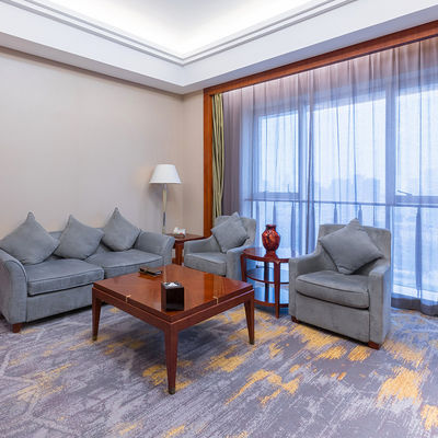 Tapete de parede a parede moderno de luxo para quarto de hotel tapete de salão impresso à prova de fogo