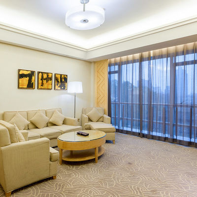 80% de lã e 20% de nylon tapete moderno à prova de fogo impresso de parede a parede para quarto de hotel