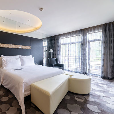 Tapete de parede a parede moderno de luxo para quarto de hotel tapete de salão impresso à prova de fogo