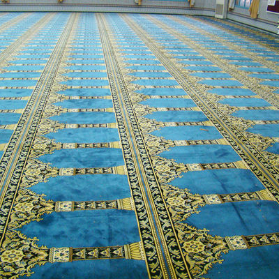 Custom Soft Axminster Wool Nylon Mosque Carpet para Sala de Reuniões Hotel Living Fireproof