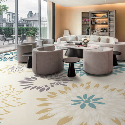 Custom 5 Star Hotel Banquete Hall Tapete e tapete para espaço comercial piso retangular