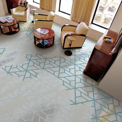 Custom 5 Star Hotel Banquete Hall Tapete e tapete para espaço comercial piso retangular