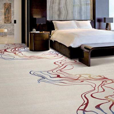 Custom 5 Star Hotel Banquete Hall Tapete e tapete para espaço comercial piso retangular