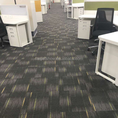 100*100cm de Nylon Modular Office Carpet Tiles com 4,5mm de altura de pilha para espaços comerciais
