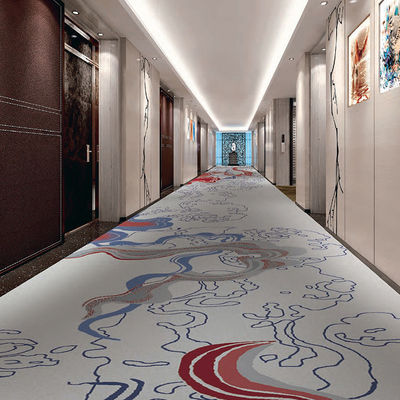 Tapete de quarto de hotel estilo moderno tapete de impressão de nylon para restaurante em hotéis