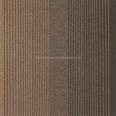 6 Cores Máquina Tufted Loop Pile Nylon Carpet Tile insonorizado com padrão abstrato