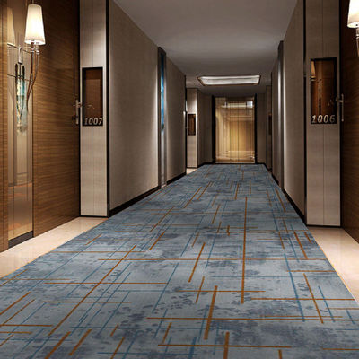 Piso de banquete de flor desenhada Axminster tapete de nylon com altura média de pilha