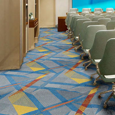 Piso de banquete de flor desenhada Axminster tapete de nylon com altura média de pilha