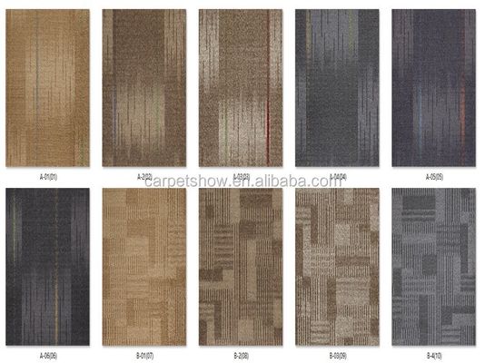 5.0mm Espessura total Chapa de piso de padrão de madeira feita de material de nylon para áreas quadradas