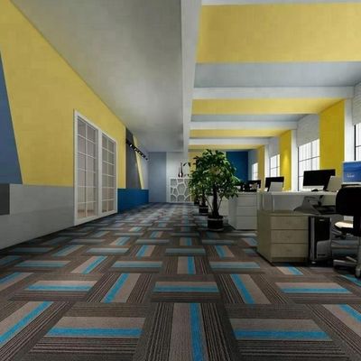 50x50 Chapa de carpete de nylon para escritório Altura da pilha 4.0 /-0.5mm Eficiência da sala comercial