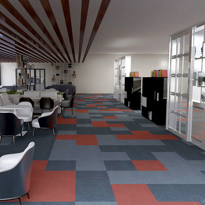 Quadrados Carpetes de escritório de nylon à prova de fogo para piso Carpetes comerciais de escritório