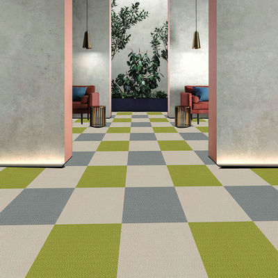 100% pilha de nylon cortada 50*50 azulejos de carpete para modernização e renovação de pisos comerciais