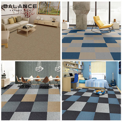 Medium Pile 50x50 PP Modular Carpet Tiles em cores personalizadas para escritório comercial