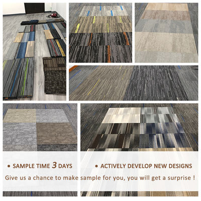 Áreas comerciais azulejos de carpete modulares aconchegados com suporte de PVC e material à prova d'água