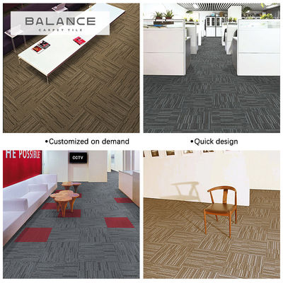 Chapas de carpete de design comercial moderno com características laváveis e altura média da pilha