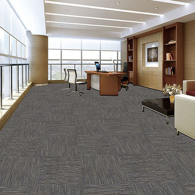 Medium Pile Plain Line Style Feito Nylon/PP Office Carpet Tiles para Casa a partir de personalizado