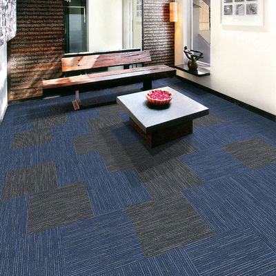 Medium Pile Plain Line Style Feito Nylon/PP Office Carpet Tiles para Casa a partir de personalizado
