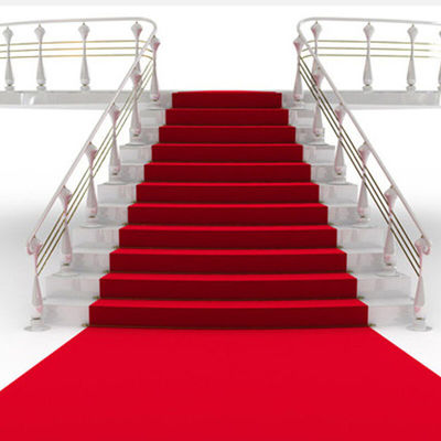 Modern Luxury Red Carpet Runner para Oração de Casamento Casa Car Party 100% Poliéster