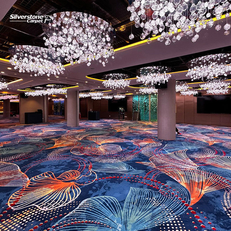 5 Star Hotel Lobby Axminster Tapete Loop Pile Hotel Alfombra de lã para design moderno