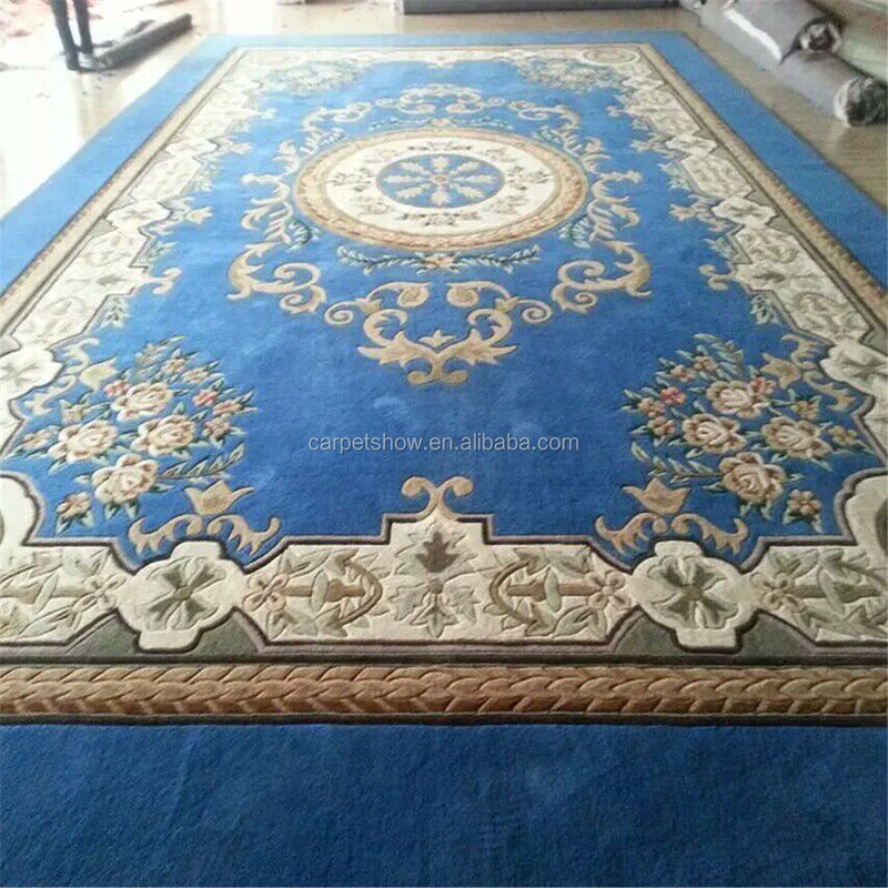 Tapete de padrão floral retangular 100% de lã acrílico tufted cortado 10mm espessura de pilha para oração do banheiro