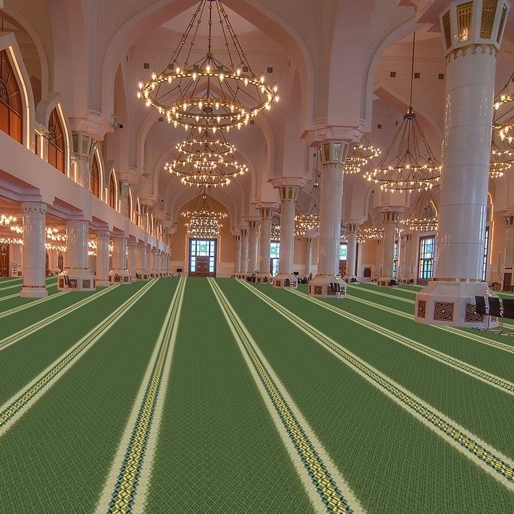 OEM ODM Sim 100% PP Impressão personalizada Tapete da mesquita para sala de oração 550g/m2