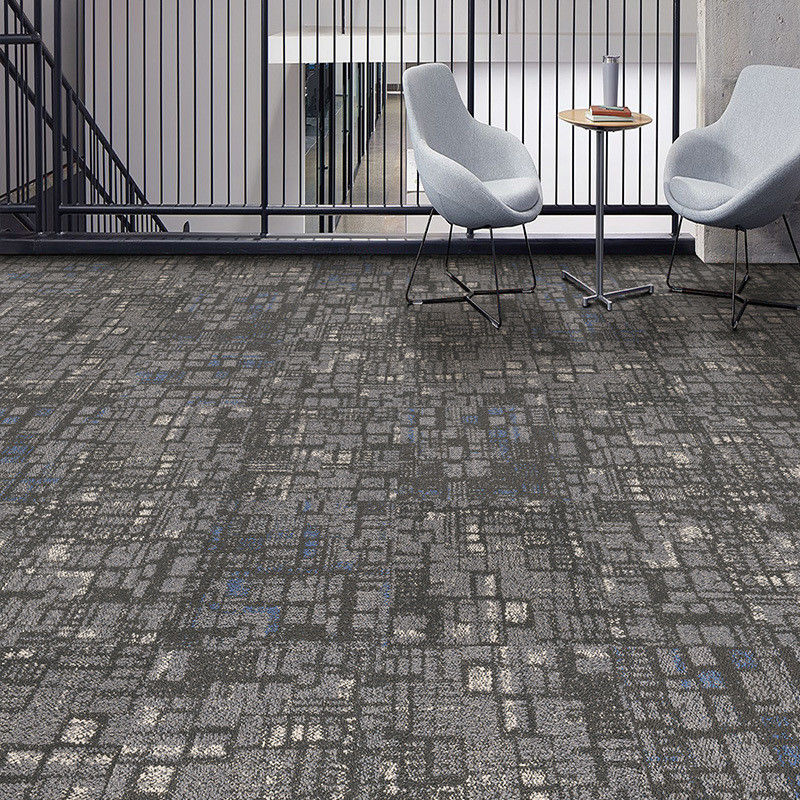 Fibra de vidro reforçar PVC 50x50 escritório azulejos de carpete modular para comercial