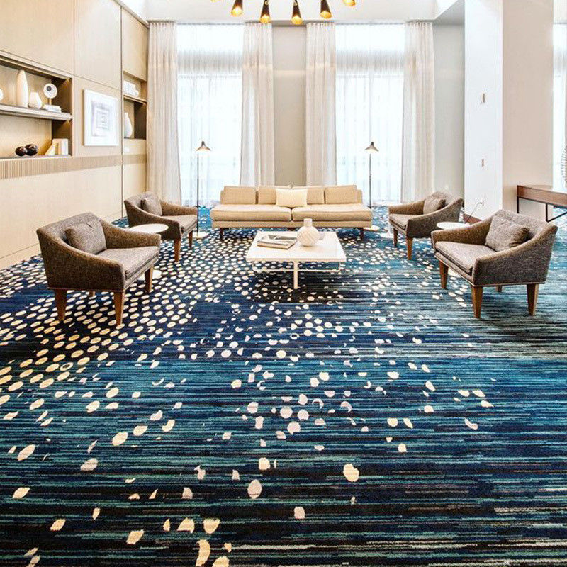 Tapete de hotel de luxo de estilo oriental com suporte de juta ou PP e design contemporâneo